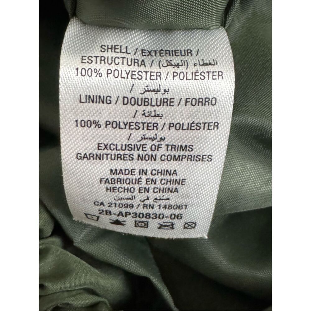 Ardene Olive Green Short Hooded Windbreaker Size Medium‎ *sold out online* - Picture 5 of 6